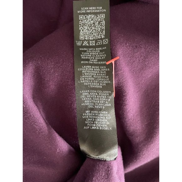 Asos Womens Turtleneck Curve Knit Sweater Tunic Dress Long Sleeve Purple Plum 14 - Picture 5 of 5